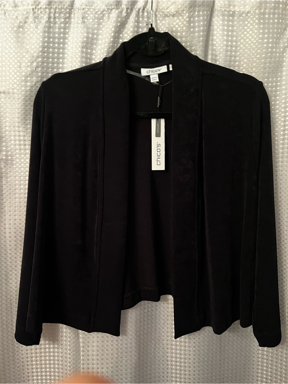 Chico's Black Open-Front Short Women's Jacket